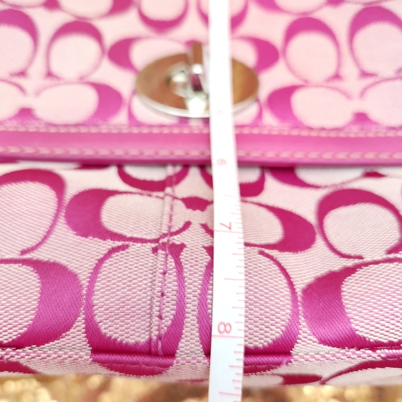 Coach Pink Logo Crossbody Bag - Picture 10 of 11